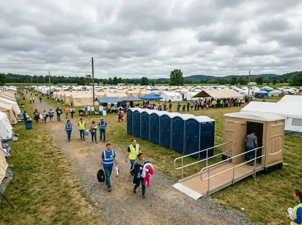 disaster-relief-camp-restrooms-010 — frequently asked questions, Dumpster & Portable Bathrooms Rental in Swartzville, PA
